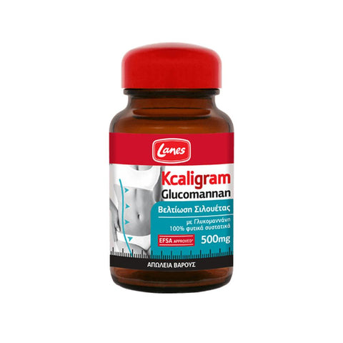 Lanes Kcaligram Glucomannan 500mg- Βελτίωση Σιλουέτας