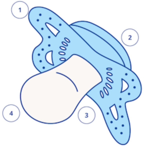 mam Original Unprinted Πιπίλα Σιλικόνης 2-6m