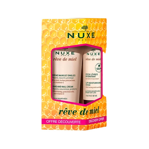 Nuxe Reve De Miel Hand & Nail Cream Κ & Lip Moisturising Stick Promo