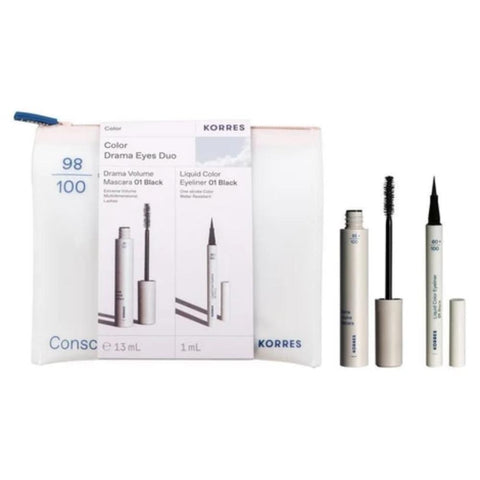 Korres Color Drama Eyes Duo Black Drama Mascara & Eyeliner