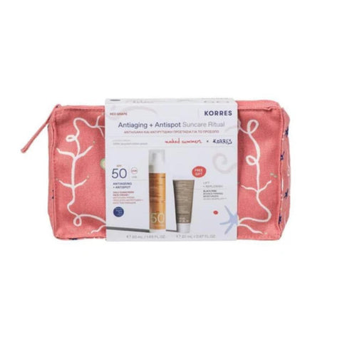 Korres x Naked Summers Antiaging & Antispot Red Grape Sunscreen SPF50