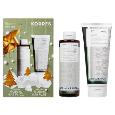 Korres Spread Joy Mint Tea- Πράσινο Τσάι Αφρόλουτρο + Γαλάκτωμα Σώματος