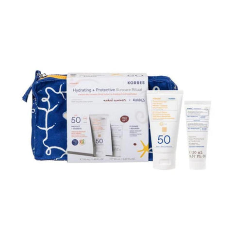 Korres Hydrating & Protective Suncare Ritual Γιαούρτι Αντηλιακή Κρέμα Προσώπου με Χρώμα SPF50