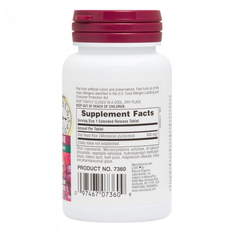 NaturesPlus Red Yeast Rice 600mg