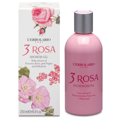 L'Erbolario 3 Rosa Shower Gel