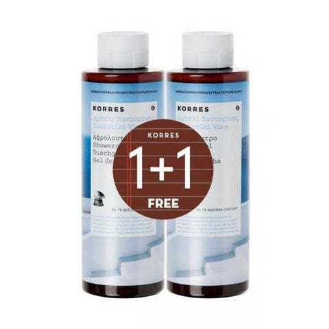 Korres Santorini Vine Showergel 1+1 Δωρο
