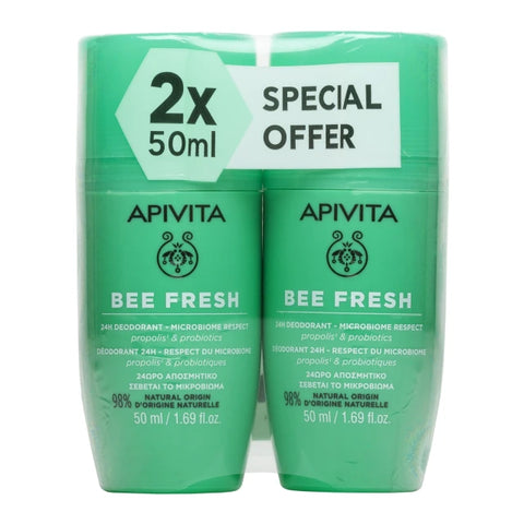 Apivita SET Bee Fresh 24h Deodorant 2x50ml