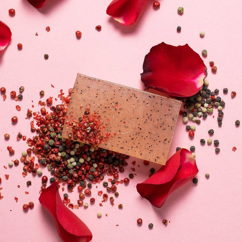 Apivita Rose & Black Pepper Natural Soap