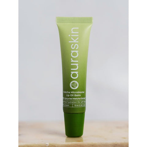 Auraskin Matcha Microbiome Lip Oil Balm SPF15