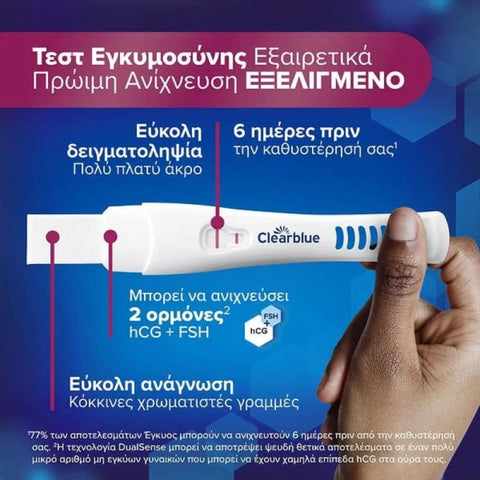 Clearblue Ultra Early Advanced Pregnancy Test- Εξαιρετικά Πρώιμη Ανίχνευση Εξελιγμένο