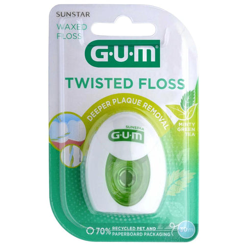 Gum Twisted Floss-Οδοντικο Νήμα Minty Green Tea