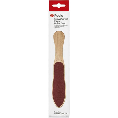 Podia Premium Wooden Foot File- Επαγγελματική Ράσπα Διπλής Οψης