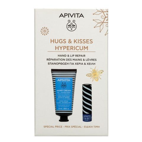 Apivita Hugs & Kisses Hypericum Επανόρθωση για Χερια κ Χείλη