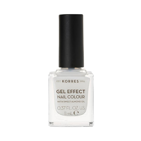 Korres Gel Effect Nail Polish Porcelain White 02