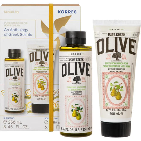 Korres Pure Greek Olive Honey Pear Body Set