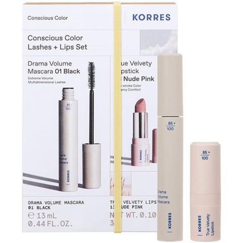 Korres Conscious Color Lashes & Lips Set-Limited Edition