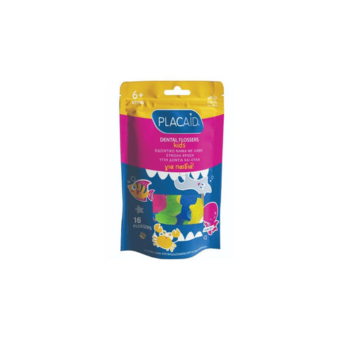 Plac Aid Kids Dental Flossers Οδοντικό Νήμα για Παιδιά
