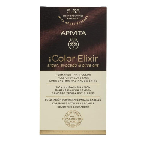 Apivita my Color Elixir Μόνιμη Βαφή Μαλλιών 5.65 Κόκκινο Μαονι/ Red Mahogany