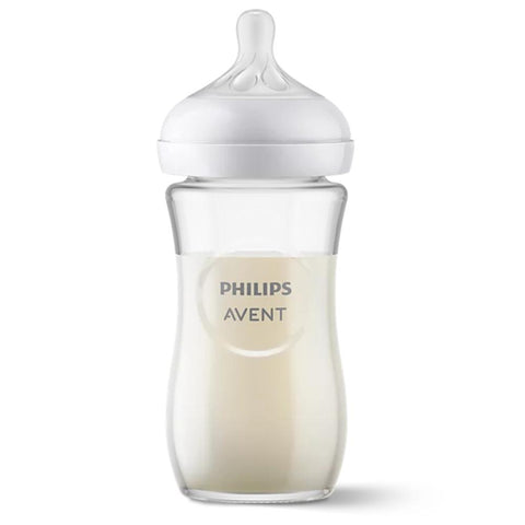 Philips Avent Baby Bottle Natural Response Pure Glass 3-6m