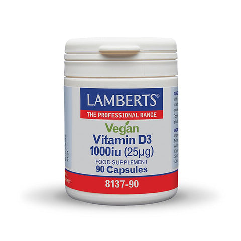 Lamberts Vegan Vitamin D3 1000iu (25μg)