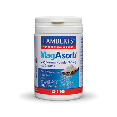 Lamberts MagAsorb Magnesium Powder 375mg (as citrate)