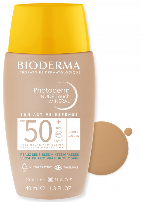 Bioderma Photoderm NUDE Touch MINERAL SPF50+ golden, 40ml