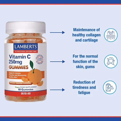 Lamberts Vitamin C 250mg Gummies-NEW