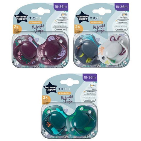 Tommee Tippee Moda Soothers Orthodontic 18-36m