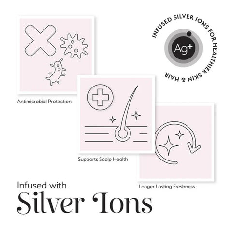 Silver Cloud Satin Hair Wrap