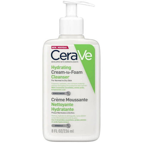 CeraVe Hydrating Cream-to-Foam Cleanser