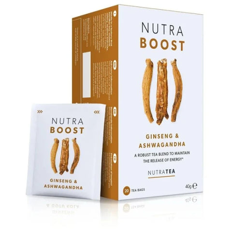 Nutra Boost Tea with Ginseng & Ashwagandha, 20 Φακελίσκοι