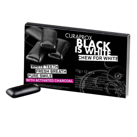 Curaprox Black Is White Chewing Gum
