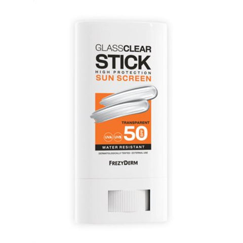 Frezyderm Glassclear Stick SPF50 - Διάφανο Αντηλιακό Stick Ανάλαφρης Αίσθησης