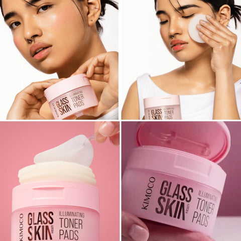 KIMOCO Glass Skin Toner Pads