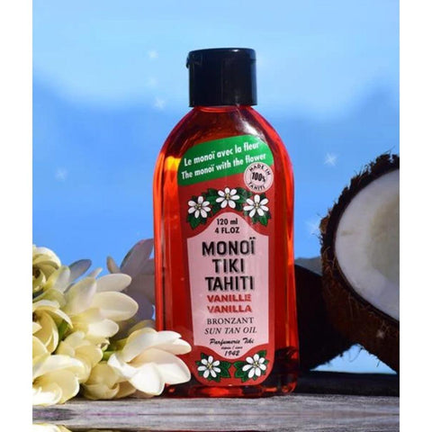 Monoi Tiki Tahiti Sun Tan Oil Vanilla