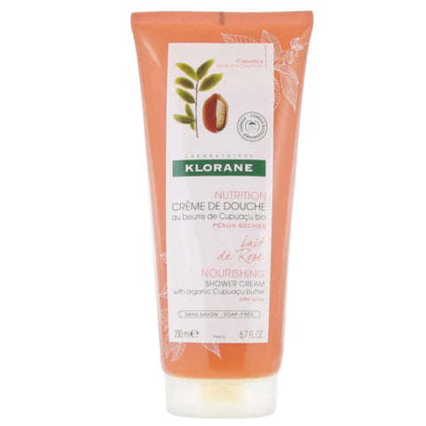 Klorane Nourishing Shower Cream with Organic Cupuaçu Rose Milk