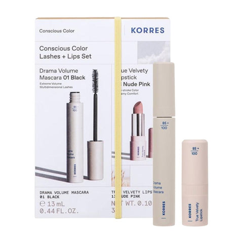 Korres Conscious Color Lashes & Lips Set-Limited Edition