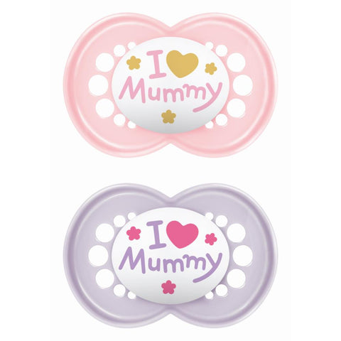 mam Ι Love Mummy & Daddy Πιπίλα Σιλικόνης 16m+