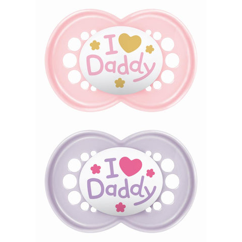 mam Ι Love Mummy & Daddy Πιπίλα Σιλικόνης 16m+