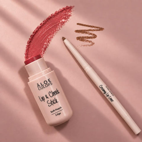 Aloe Colors Nude Me Lip & Cheek Combo-NEW
