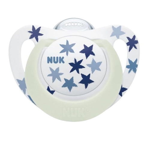 Nuk Star Night Pacifier 18-36m Pink Stars