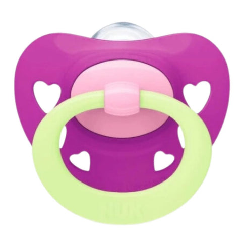 Nuk Signature Night Pacifier 6-18m Pink