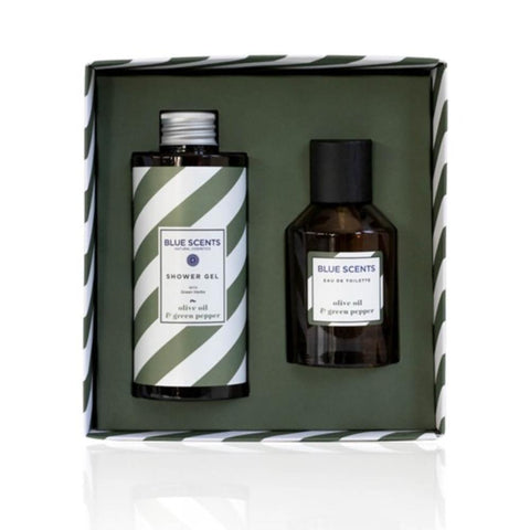 Blue Scents Olive OIil & Green Pepper Gift Set