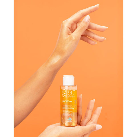SVR Sun Secure Shimmering Sun Water SPF50+ -Διφασικό Νερό με Σατινέ Λάμψη