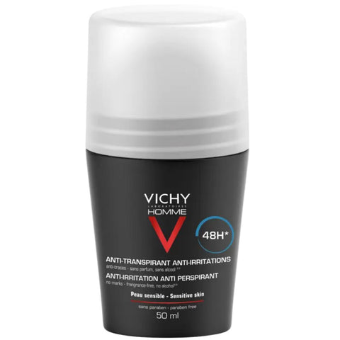 Vichy Homme Roll On Deodorant Sensitive Skin 48h