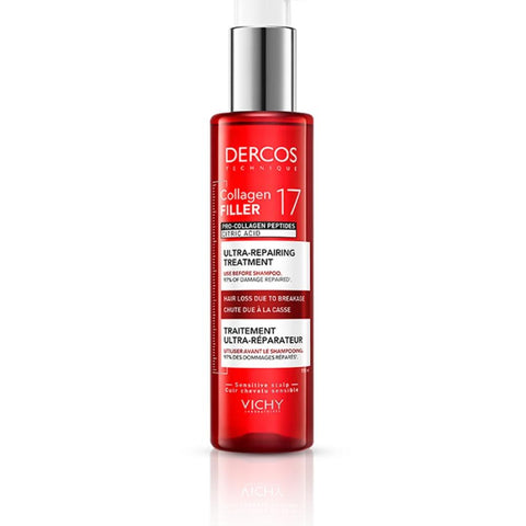 Vichy Dercos Collagen 17 Filler Ultra-Repairing Pre-Shampoo Θεραπεία Επανόρθωσης Μαλλιών