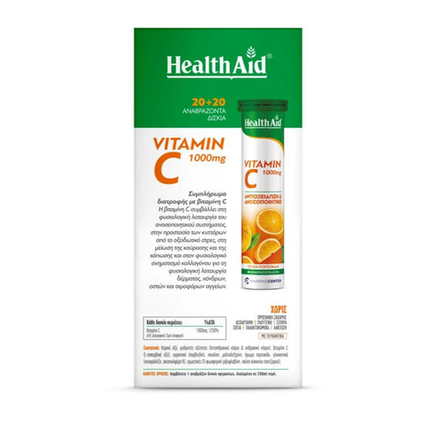 Health Aid Vitamin C 1000mg + Vitamin C 1000mg