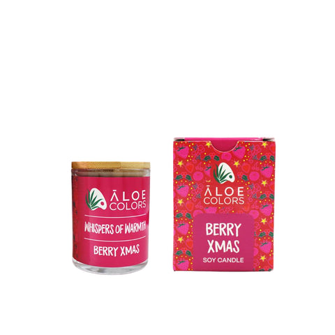 Aloe Colors Berry Xmas Soy Candle