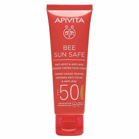 Apivita Anti-Spot & Anti-Age Defence Tinted Face Cream SPF50