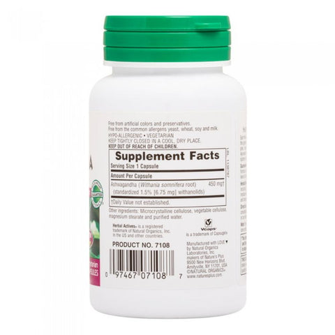 NaturesPlus Herbal Actives Ashwagandha